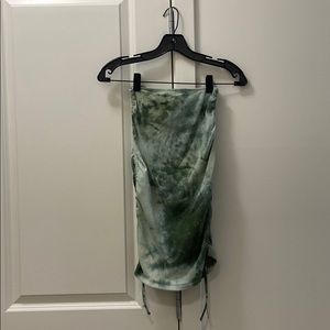 Sabotage mini skirt green